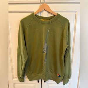 Aviator Nation green lightning bolt sweatshirt